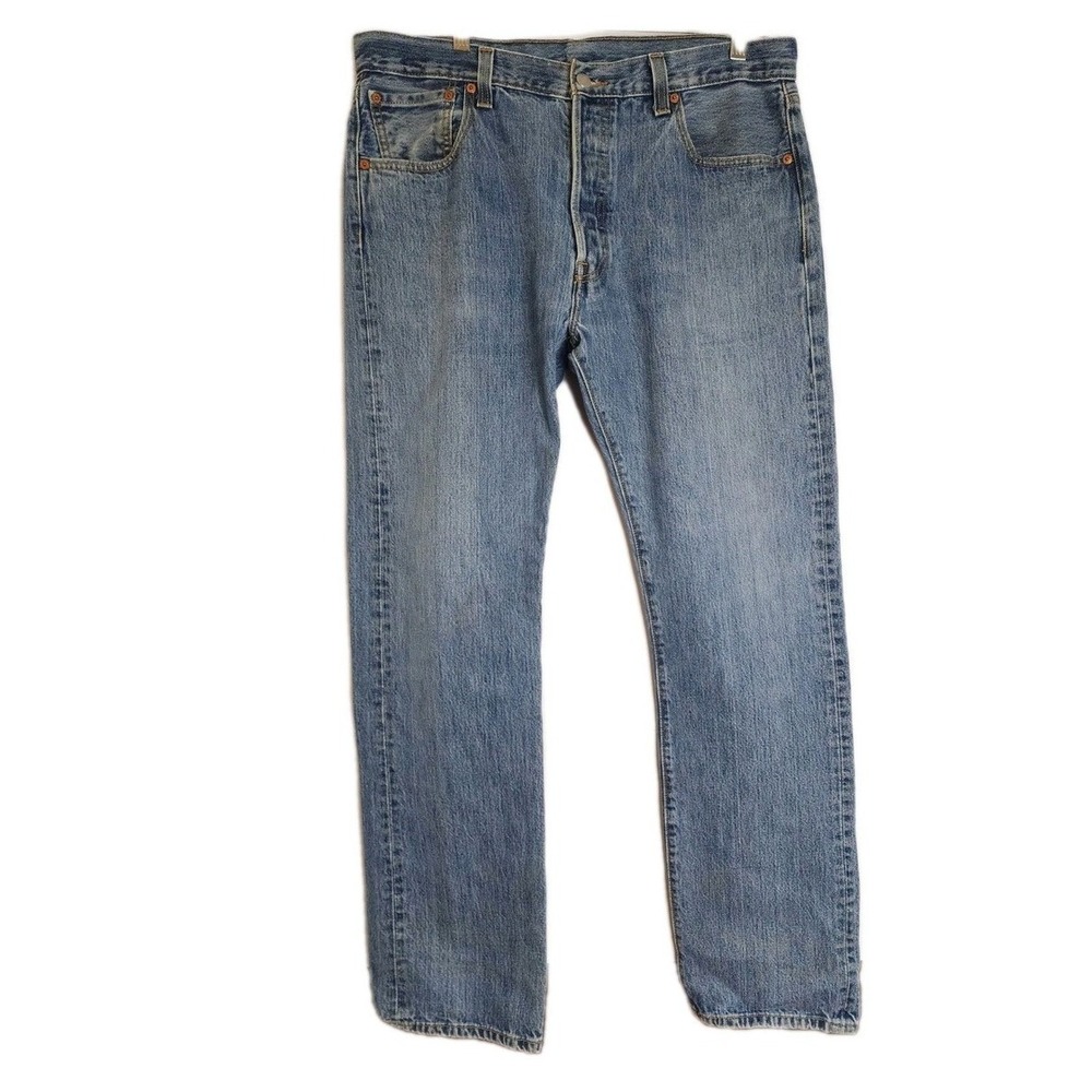 Levi Strauss Co 501  XX Mens Jeans Straight Fit Blue Denim W36 L34 Button Fly